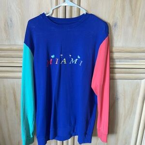 Pacsun Miami Multi-Color Sweatshirt